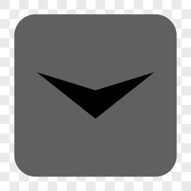 Ok ucu yuvarlatılmış kare düğmesini basılı