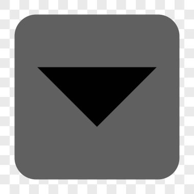 Ok ucu yuvarlatılmış kare düğmesini basılı