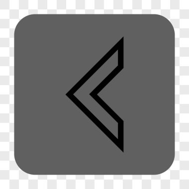 Ok ucu sol yuvarlak kare düğme