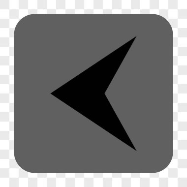 Ok ucu sol yuvarlak kare düğme