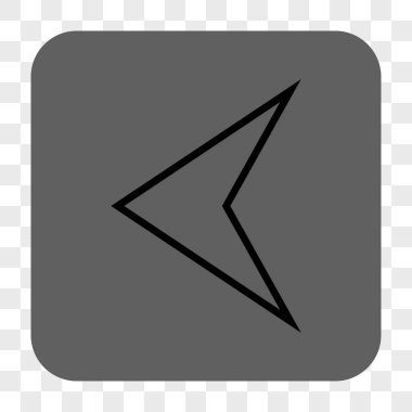 Ok ucu sol yuvarlak kare düğme