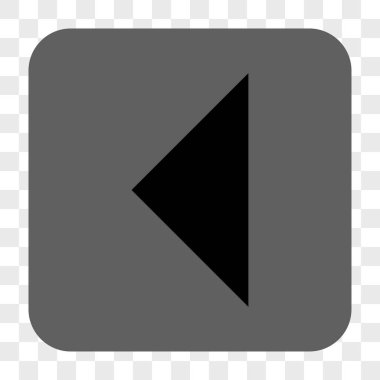 Ok ucu sol yuvarlak kare düğme