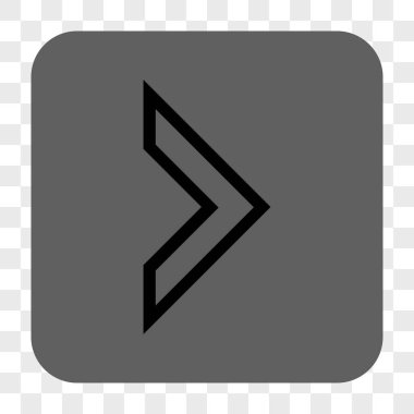 Ok ucu sağ yuvarlak kare düğme