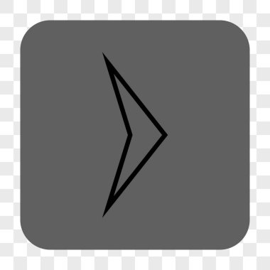 Ok ucu sağ yuvarlak kare düğme