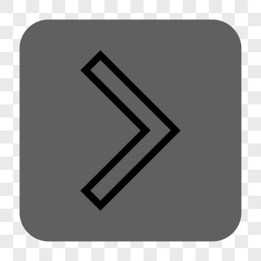 Ok ucu sağ yuvarlak kare düğme