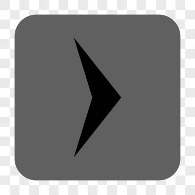 Ok ucu sağ yuvarlak kare düğme