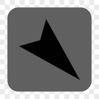 Kare düğme ok ucu sağ aşağı yuvarlanmış