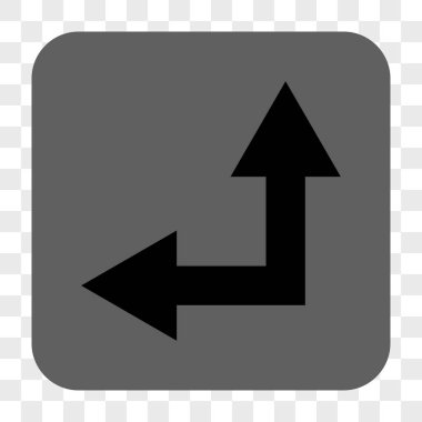 Bifurkasyon ok sol kadar kare düğme yuvarlak