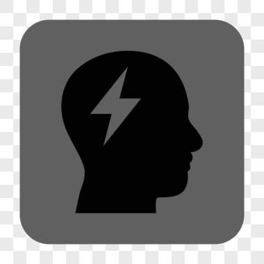 Beyin fırtınası yuvarlak kare düğme