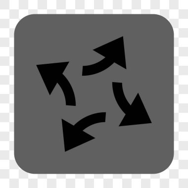 Santrifüj okları yuvarlak kare düğme