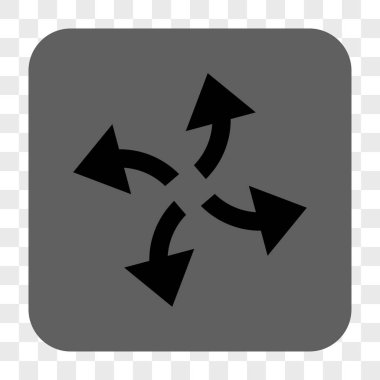 Santrifüj okları yuvarlak kare düğme