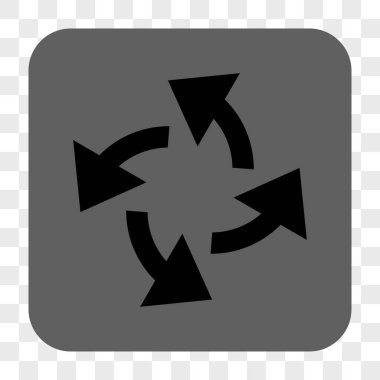 Santrifüj okları yuvarlak kare düğme