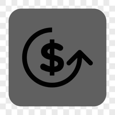 Ters ibraz yuvarlak kare düğme