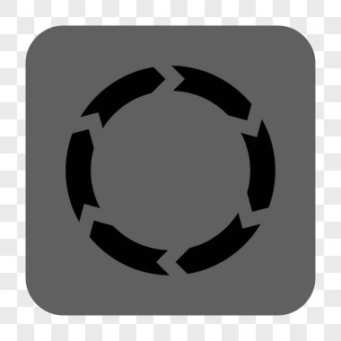 Dolaşım yuvarlak kare düğme