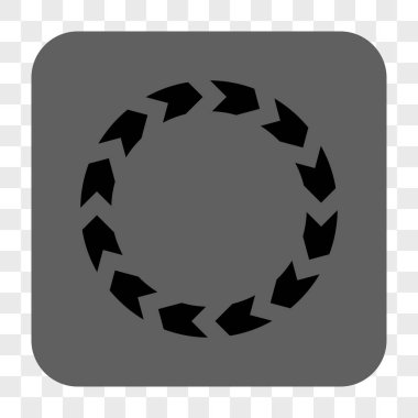 Dolaşım yuvarlak kare düğme