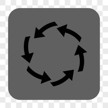 Dolaşım yuvarlak kare düğme