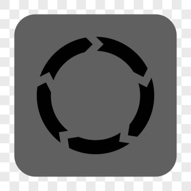 Dolaşım yuvarlak kare düğme