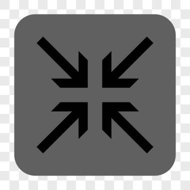 Oklar yuvarlak kare düğme collide