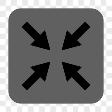 Oklar yuvarlak kare düğmeye basmak