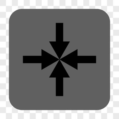 Oklar yuvarlak kare düğmeye basmak