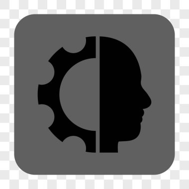 Cyborg dişli yuvarlak kare düğme