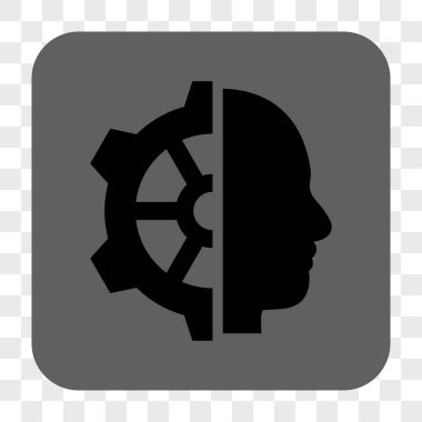 Cyborg dişli yuvarlak kare düğme