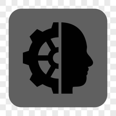 Cyborg dişli yuvarlak kare düğme