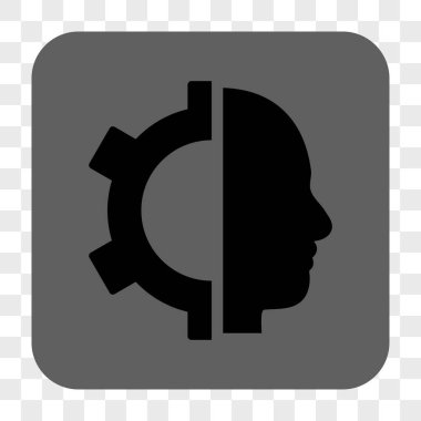 Cyborg dişli yuvarlak kare düğme