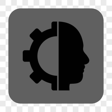 Cyborg dişli yuvarlak kare düğme