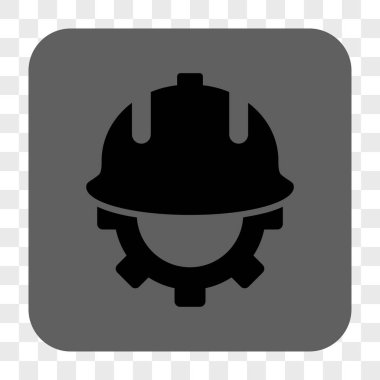 Geliştirme kask yuvarlak kare düğme