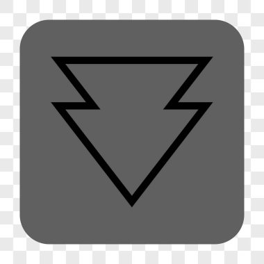 Yuvarlatılmış Kare düğme aşağı yön