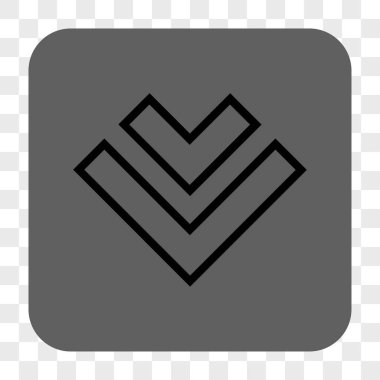 Yuvarlatılmış Kare düğme aşağı yön