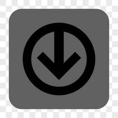 Yuvarlatılmış Kare düğme aşağı yön