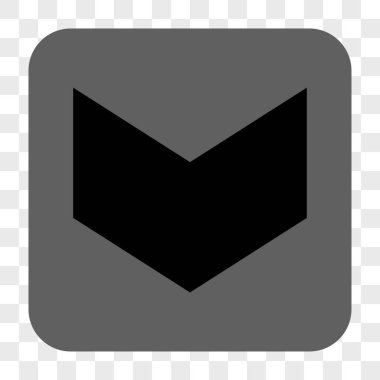 Yuvarlatılmış Kare düğme aşağı yön