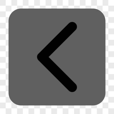 Yön sol yuvarlak kare düğme