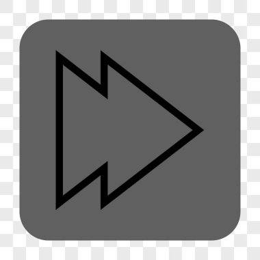 Yön sağ yuvarlak kare düğme