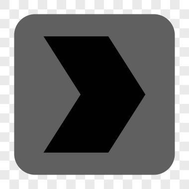 Yön sağ yuvarlak kare düğme