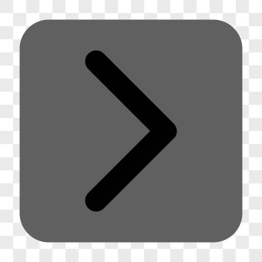 Yön sağ yuvarlak kare düğme