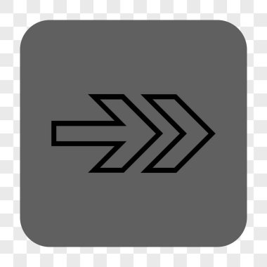 Yön sağ yuvarlak kare düğme