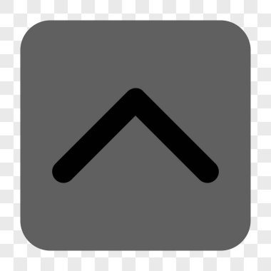 Yön yukarı yuvarlak kare düğme