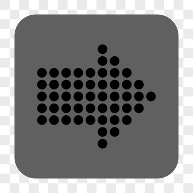 Noktalı ok sağ yuvarlak kare düğme