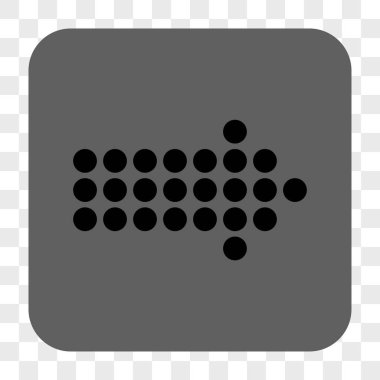 Noktalı ok sağ yuvarlak kare düğme