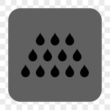 Damla kare düğme yuvarlak