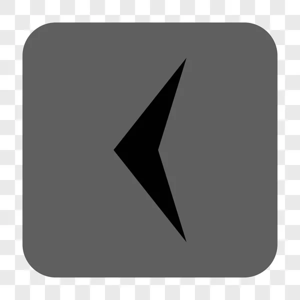 Flèche gauche arrondi bouton carré — Image vectorielle