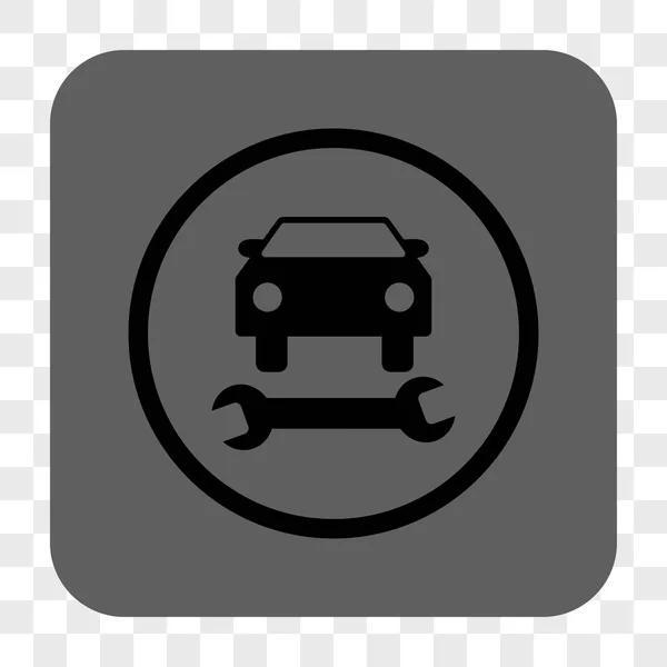 Car Repair Rounded Square Button — Stock Vector