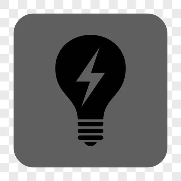 Bulbo elétrico arredondado botão quadrado —  Vetores de Stock