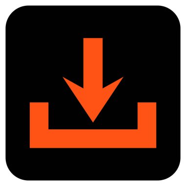 Düz kare vektör simge indirme