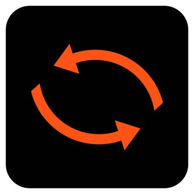 Exchange oklar düz kare vektör simgesi