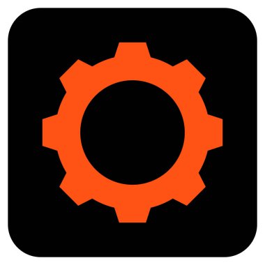 Vites düz kare vektör simgesi