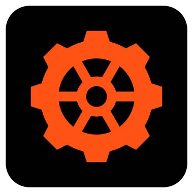 Vites düz kare vektör simgesi